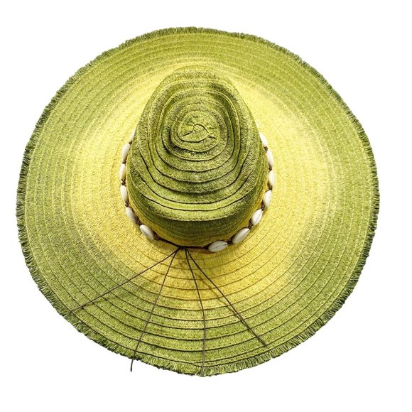 Upcycled Handmade Tie-Dyed Wide Brim Raw Edge Rancher OS main image 15
